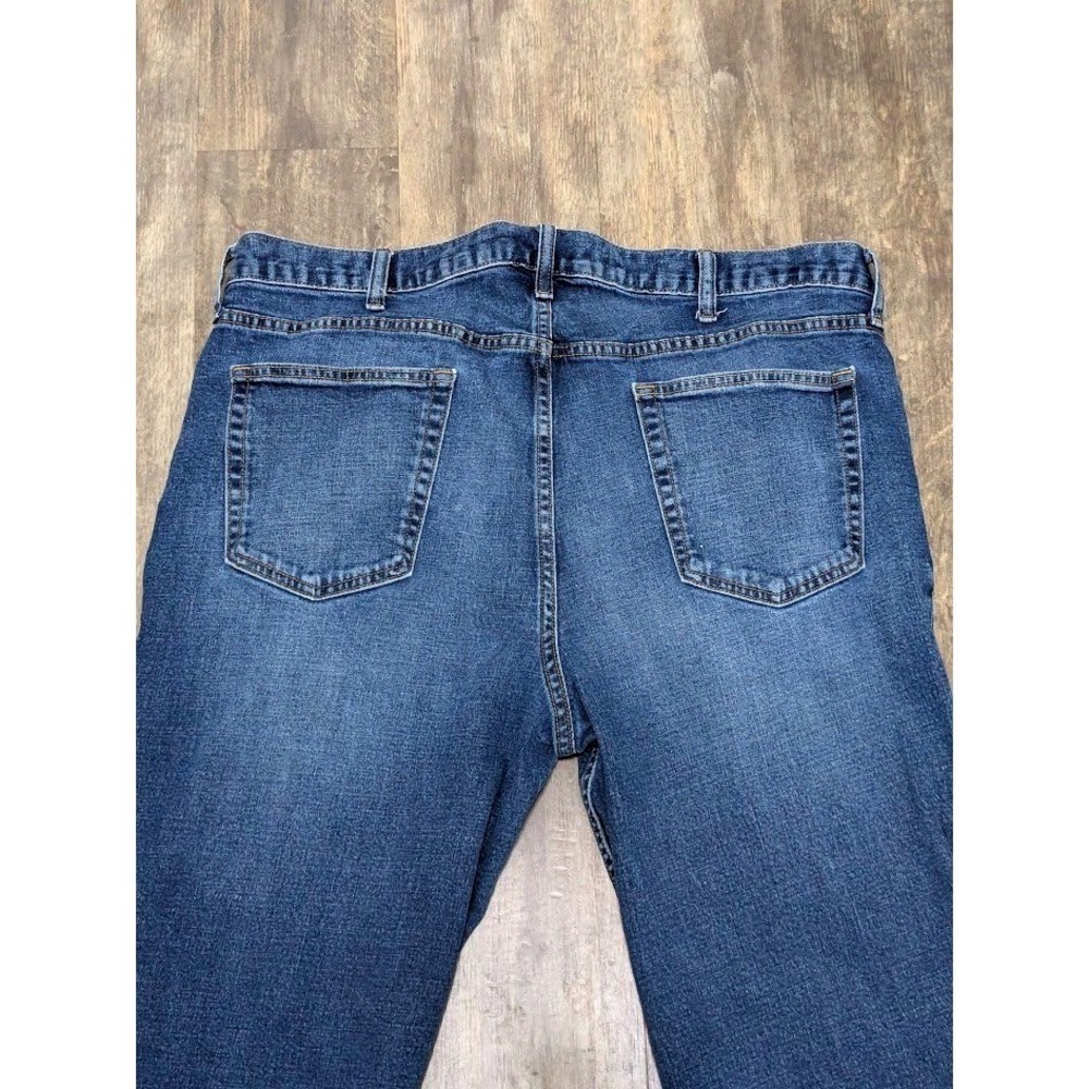 Old Navy Mens Boot-Cut Jeans 40x32 Dark Wash Blue Denim Pants Regular Fit - Picture 6 of 10